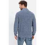 Camel Active - Trui - Blauw - Gemêleerd - Half Zip