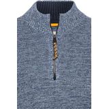 Camel Active - Trui - Blauw - Gemêleerd - Half Zip