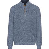 Camel Active - Trui - Blauw - Gemêleerd - Half Zip