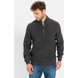 camel active - Gebreide Troyer - Donker Grijs - Katoenmix