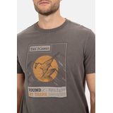 camel active - T-shirt - Grijs - Gemaakt van Duurzaam Biologisch Katoen