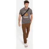 camel active - T-shirt - Grijs - Gemaakt van Duurzaam Biologisch Katoen