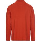 Camel Active - Poloshirt - Rood - Lange Mouwen - Gecertificeerd Biologisch Katoen