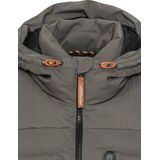 Camel Active - Tussenjas - Grijs - Effen - Capuchon - Polyester