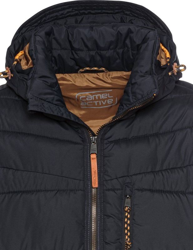 Camel Active - Trekkoord Winterjas - Regular Fit - Vuilafstotend - Camel