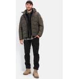 Camel Active - Winterjas - Khaki - Gewatteerd - Afneembare Capuchon