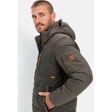 Camel Active - Winterjas - Khaki - Gewatteerd - Afneembare Capuchon