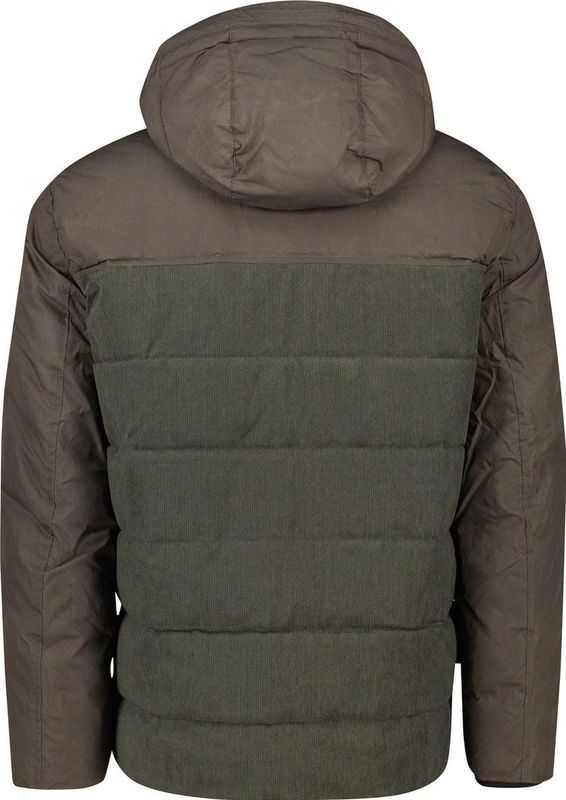 Camel Active - Winterjas - Khaki - Gewatteerd - Afneembare Capuchon
