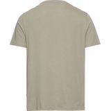 Henley - T-shirt - Kaki - Korte Mouwen - Regular Fit - Knoopsluiting