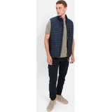 Henley - T-shirt - Kaki - Korte Mouwen - Regular Fit - Knoopsluiting