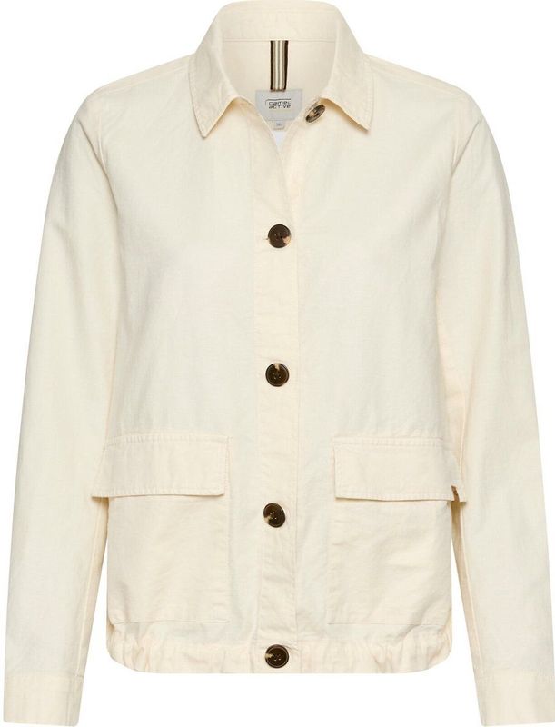 camel active - Lichte Blazer - Wit - Linnenmix