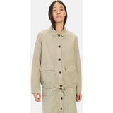 Blazer - Katoen-Linnen - Groen - Garment-Dye