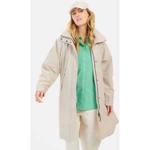 Camel Active - Jas - Zand - Katoenmix - Geïntegreerde Capuchon