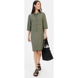 camel active - Instapjurk - Groen - Met Overhemdkraag