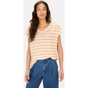 Camel Active - T-shirt - Oranje - Katoen-Viscose Mix