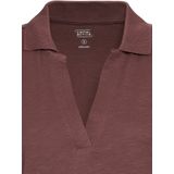 Damespolo - V-hals - Biologische Katoen - Luchtig - Relaxte Uitstraling