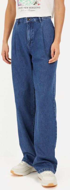 camel active - Loose Fit - Jeans - Mid Blue Used - 100% Katoen