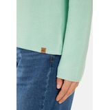 camel active Gebreide trui van puur katoen - Maat womenswear-XS - Lichtgroen