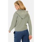 camel active - Gebreid Vest - Eucalyptus - Met Capuchon
