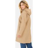 camel active Trenchcoat voor dames van gewaxt katoen, Caramell., 34