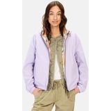 camel active Keerbare jas met all-over print en effen zijde - Maat womenswear-34 - Violet