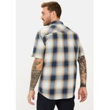 Model - Overhemd - Blauw - Katoen - Kent-kraag