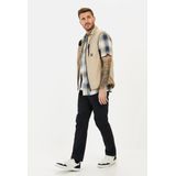 Model - Overhemd - Blauw - Katoen - Kent-kraag