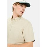 Camel Active - Casual Overhemd - Crème - 58% Linnen, 42% Katoen