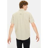 Camel Active - Casual Overhemd - Crème - 58% Linnen, 42% Katoen