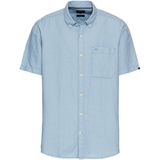 Overhemd - Effen - Linnen - Regular Fit - Knoopsluiting