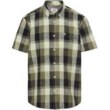 Overhemden - Dusty Khaki - 100% Katoen - Korte Mouwen - Normale Overhemdkraag