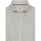 camel active - Korte Mouwen Overhemd - Grijs - Structuurpatroon