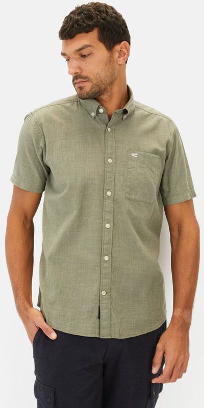 Camel Active - Overhemd - Blauw - 100% Katoen - Regular Fit