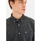 Camel Active - Overhemd - Dark Navy - Korte Mouwen - Met Borstzak