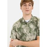 camel active - Shirt - Katoen - Khaki - Regular Fit