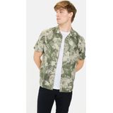 camel active - Shirt - Katoen - Khaki - Regular Fit