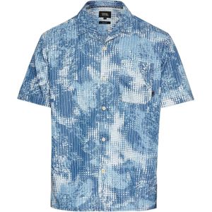 camel active - Korte Mouwen Overhemd - Blauw - Katoen en Lyocell