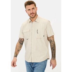 camel active - Korte Mouw Shirt - Beige - Verkoelend Effect