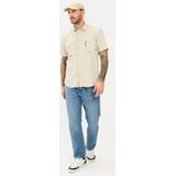 Camel Active - Korte Mouw Shirt - Beige - Ademend en Sneldrogend Materiaal