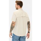 Camel Active - Korte Mouw Shirt - Beige - Ademend en Sneldrogend Materiaal