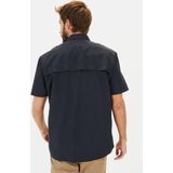 Camel Active - Kortärmelige Overhemd - Blauw - 100% Polyamide