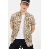 Camel Active - Overhemd - Korte Mouwen - Blauw - Regular Fit - Kent-Kraag