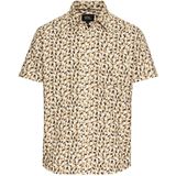 Camel Active - Overhemd - Korte Mouwen - Blauw - Regular Fit - Kent-Kraag