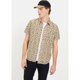 Camel Active - Overhemd - Korte Mouwen - Blauw - Regular Fit - Kent-Kraag