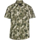 camel active - Korte Mouwen Overhemd - Groen - Regular Fit