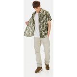 camel active - Korte Mouwen Overhemd - Groen - Regular Fit