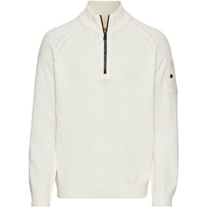 Camel Active - Relaxed Fit Trui - Wit - 60% Katoen 40% Polyester