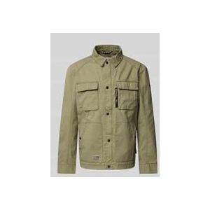 camel active Blouson - Donker Groen - 100% Katoen - Multi-Pocket Ontwerp