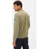 Sweater - Katoenmix - Relaxte Pasvorm - Contrasterende Borstzak