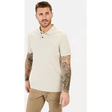 camel active - Korte Mouw Poloshirt - Beige - Katoen
